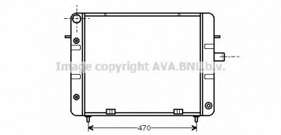 AVA QUALITY COOLING ol2080 -  Радиатор, охлаждение двигателя